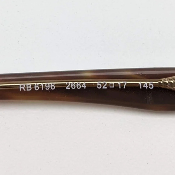 🕶️Ray-Ban RB6196 2664 Eyeglasses 52/17 145 /KAC141🕶️ - Picture 6 of 7